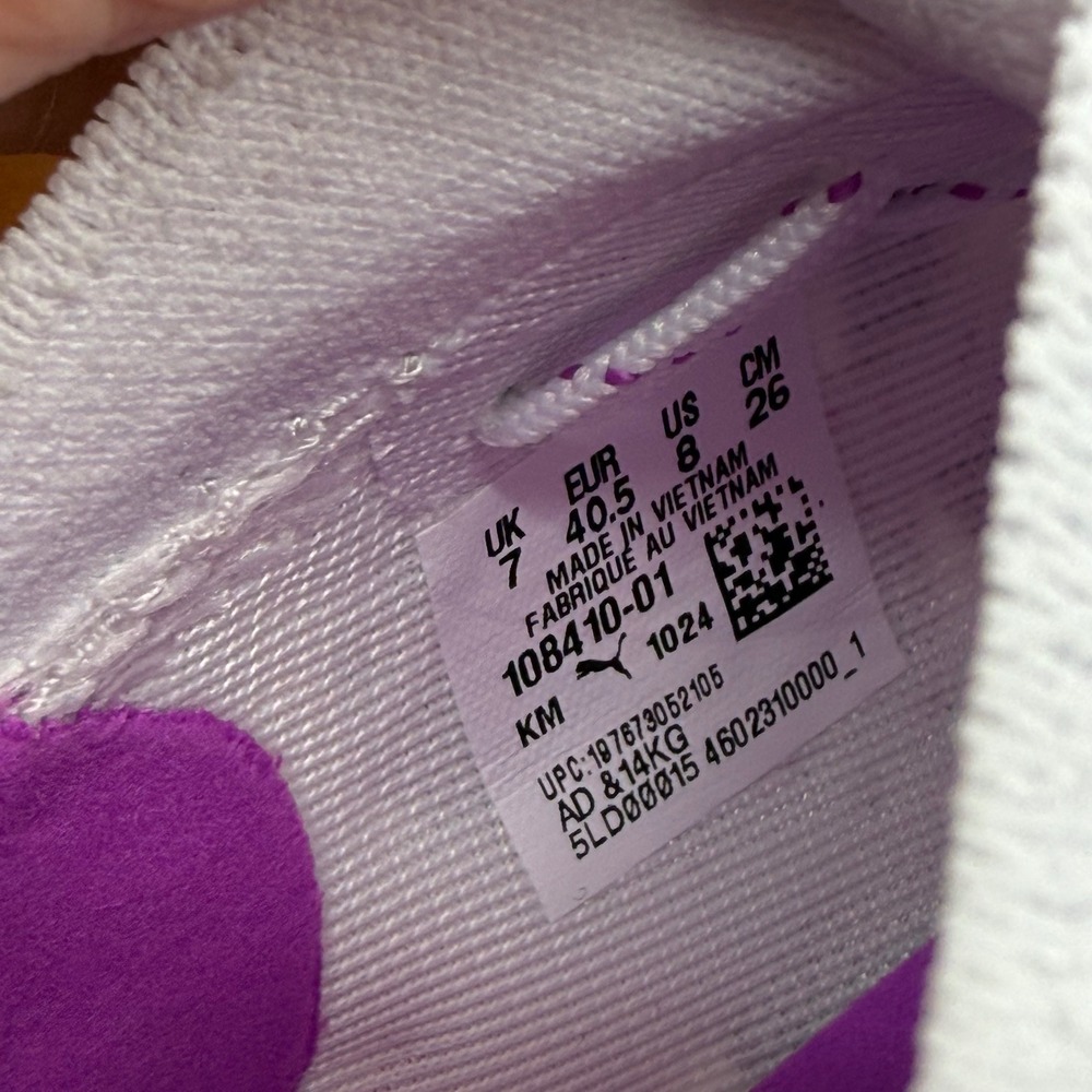 Puma Ultra Ultimate FG/AG Soccer Cleats White Purple Black 108410-01 Men 8 - Picture 4 of 11